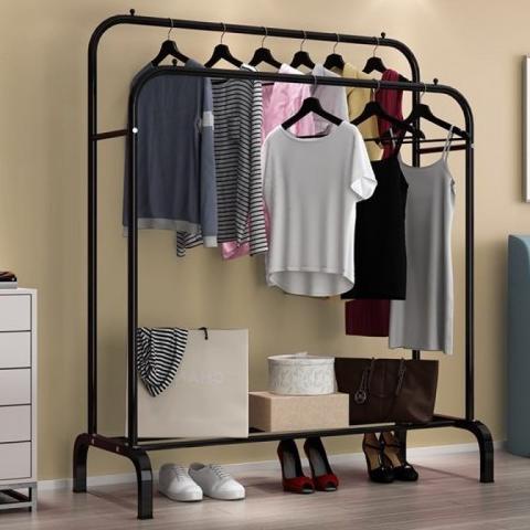 [Bisa Cod] Stand Hanger Gawang Double/Stand Hanger Gawang Single Gantungan Pakaian Serbaguna [Stand 