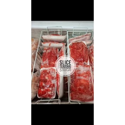 

Slice beef teriyaki