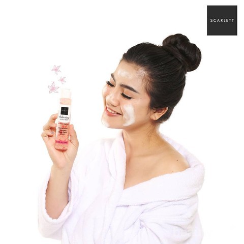 [ORI] Scarlett Whitening Facial Wash Pembersih Wajah Memutihkan &amp; Mencerahkan dalam 2 Minggu - ORIGINAL BPOM 100 ML