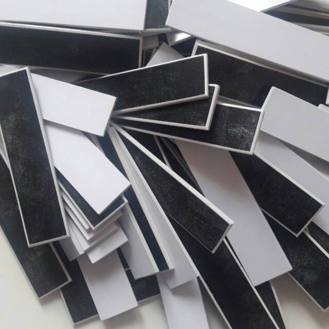

Bahan Papan Nama PDH / Bahan Nama Grafir / bahan nametag grafir / bahan grafoplay