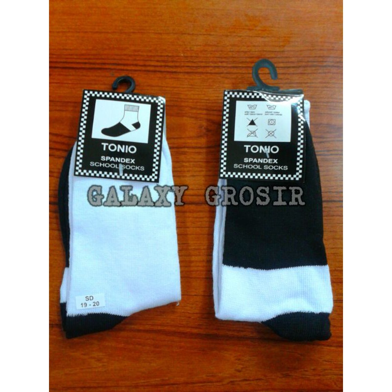 [6pcs] Kaos kaki Sekolah Tonio SD SMP SMA harga grosir