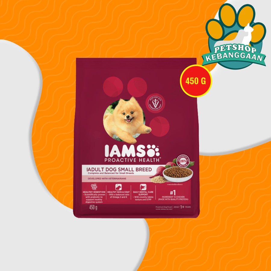 Iams Dog Food Small Breed Adult Makanan Anjing Dewasa Ras Kecil 450 GR