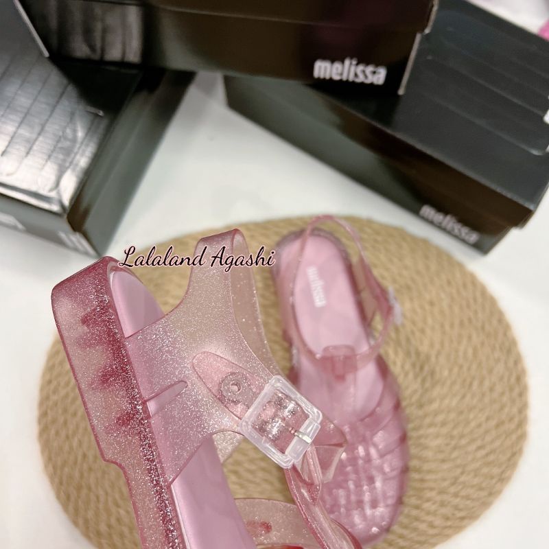 Sepatu Melissa possesion pink glitter/sepatu sandal melissa/sepatu jelly