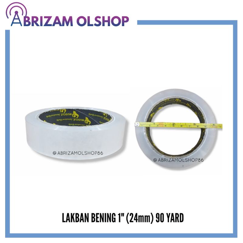 

LAKBAN BENING 1" ( 1 INCH ) 90 YARD 45 MICRON / TAPE / ISOLASI