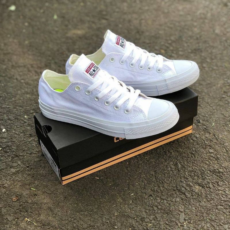 sepatu Converse all star full putih