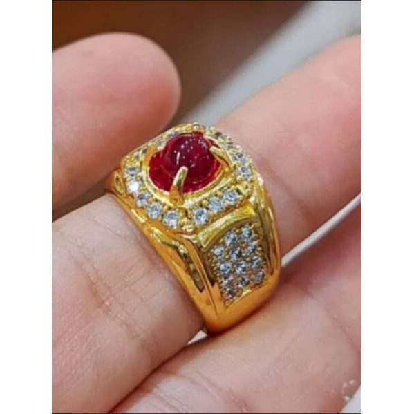 RECOMMENDED CINCIN BATU AKIK MERAH DELIMA SIAM MD BANGKOK ASLI