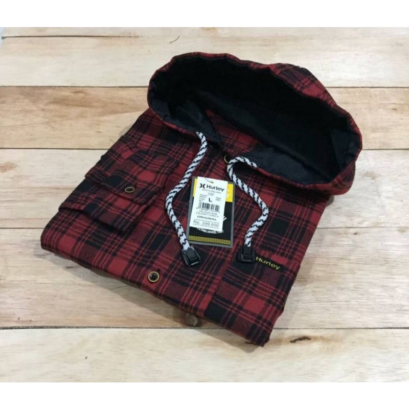 moxsa second store-kemeja hoodie flanel kemeja panjang pria kemeja flanel pria kemeja hoodie