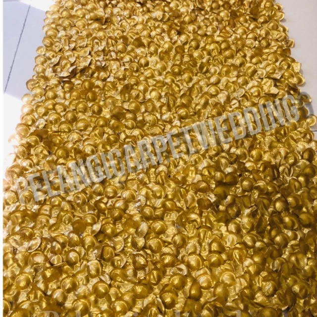 Karpet Rose Petal Pernikahan Gold