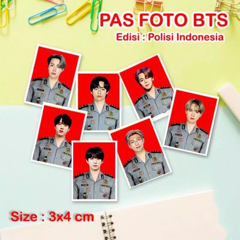 Pas photo foto BTS edisi Polisi Indonesia