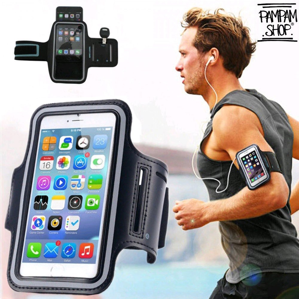 Universal Sports ArmBand Arm Band Ukuran L 5.5 Inch Holder HP Di Lengan Tangan Jogging 5,5' Inchi