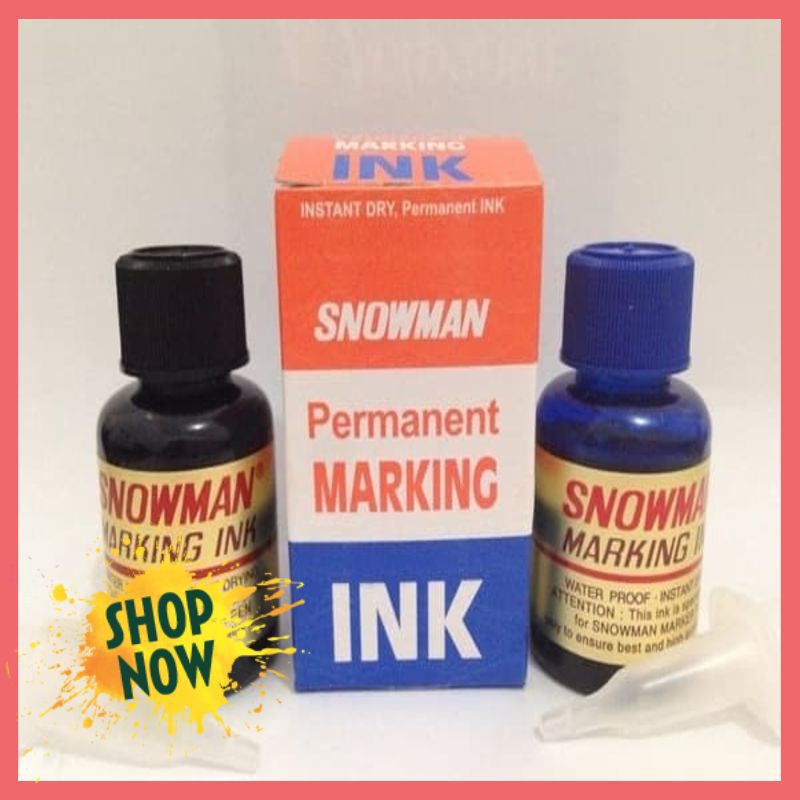 

HOT TINTA SPIDOL PERMANEN SNOWMAN G12 HITAM/BIRU/MERAH