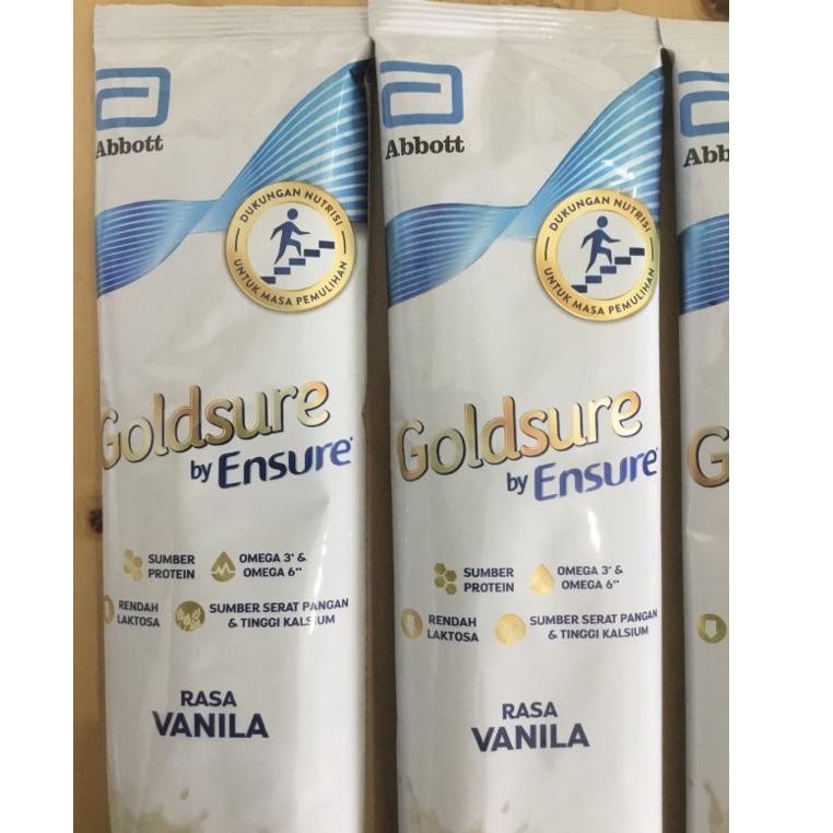 Pr𝓞duk tᗴrujί GOLDSURE BY ENSURE VANILA SACHET 60,6GR /GOLDSURE SACHET / ENSURE SACHET / GOLDSURE BY