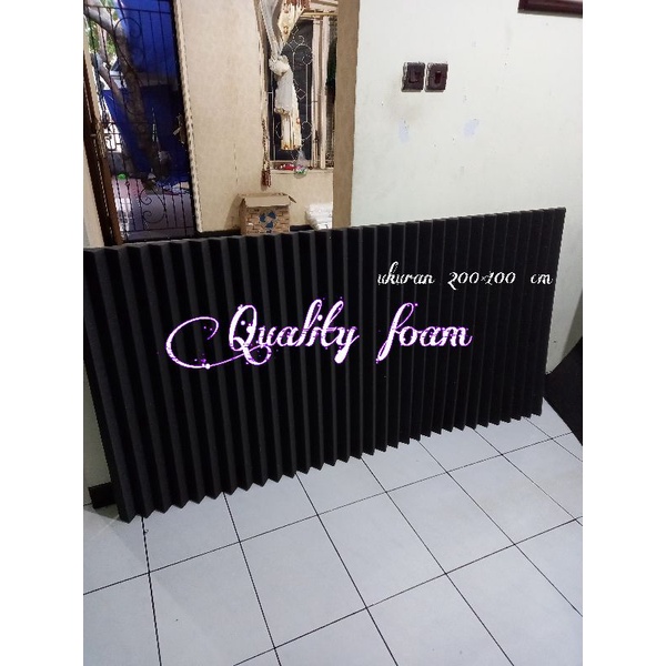 Busa peredam suara ruangan Acoustic model Zigzag 200×100cm