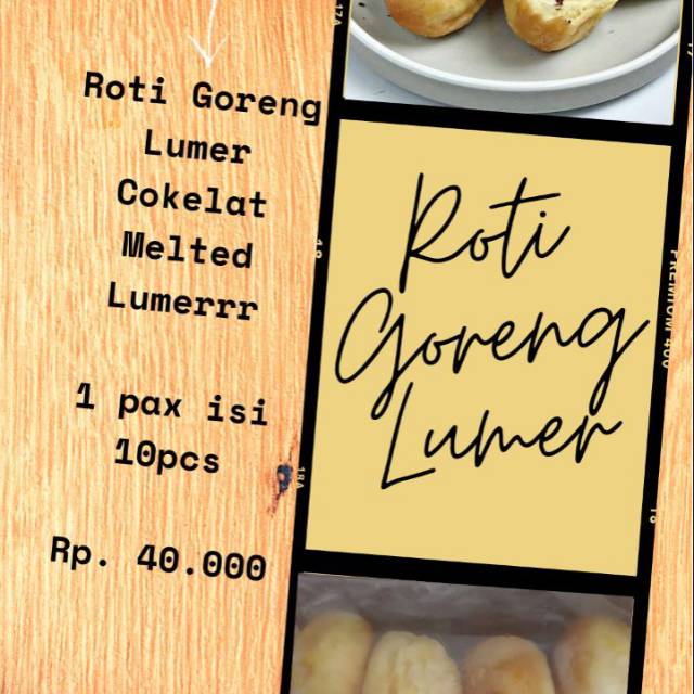 

Roti goreng lumer