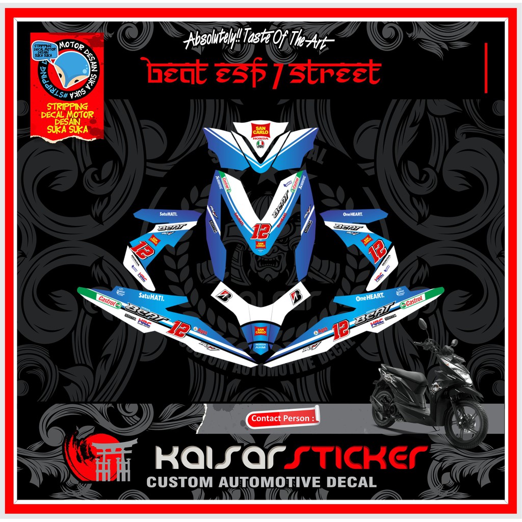 Decal Motor Full Body Beat Street 2019 / Beat Esp New Sparco