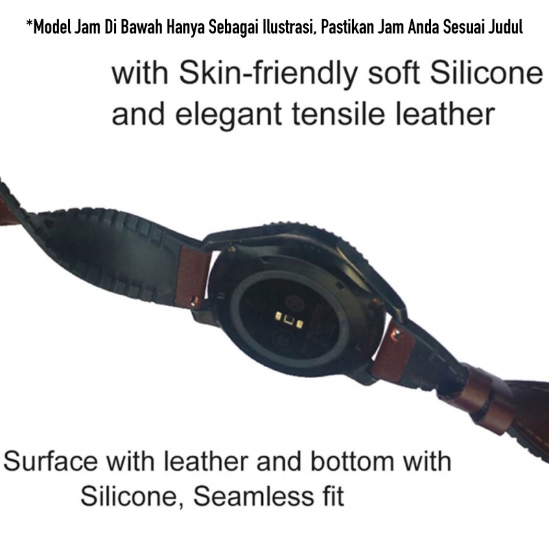 Tali Strap Garmin Vivomove 3 44mm / Luxe 42mm - Hybrid Rubber Leather