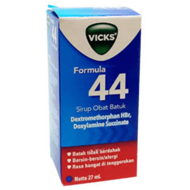 Vicks Formula 44 Syrup 27ml//54 ml Dewasa //Anak ORIGINAL-BPOM