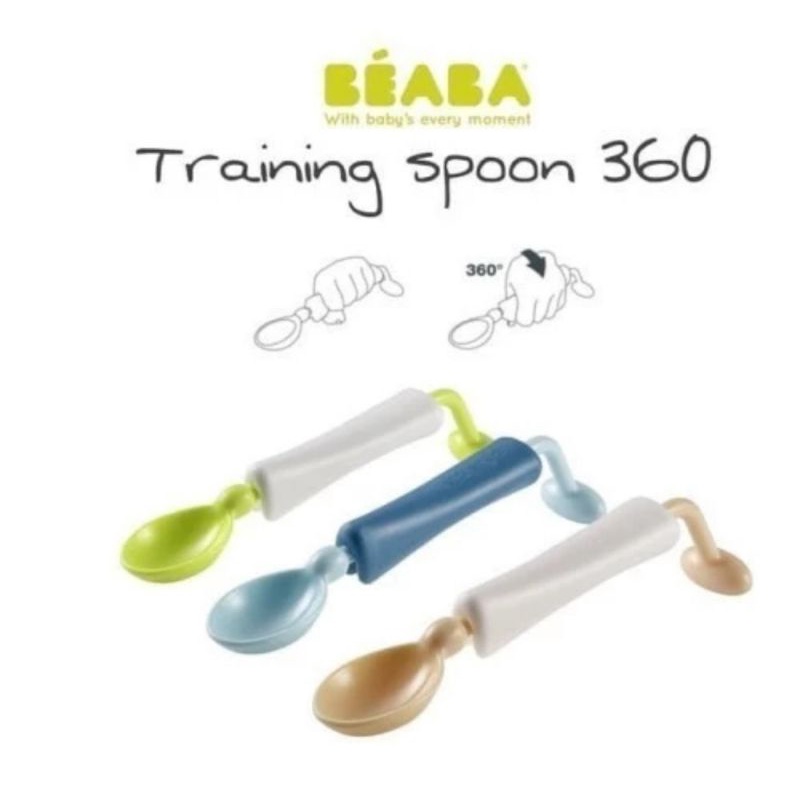 Beaba Training Spoon 360 Assorted - Sendok Makan Bayi