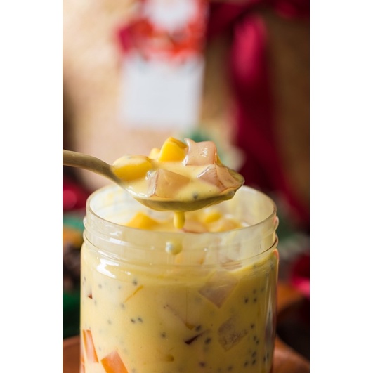

Mango Milky Cheese in a Jar