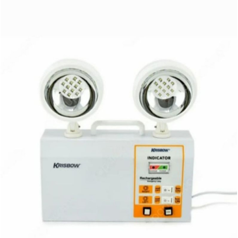 krisbow emergency lamp lampu darurat twin spot