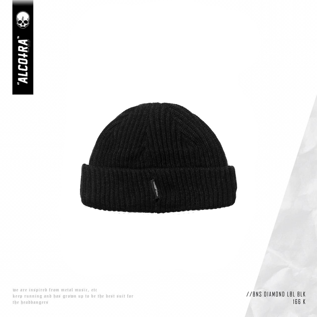 BNS DIAMOND LBL BLK // BEANIE DIAMOND LABEL BLACK