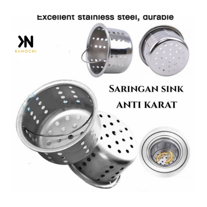 saringan sink stainless cuci piring dapur keranjang avur wastafel afur