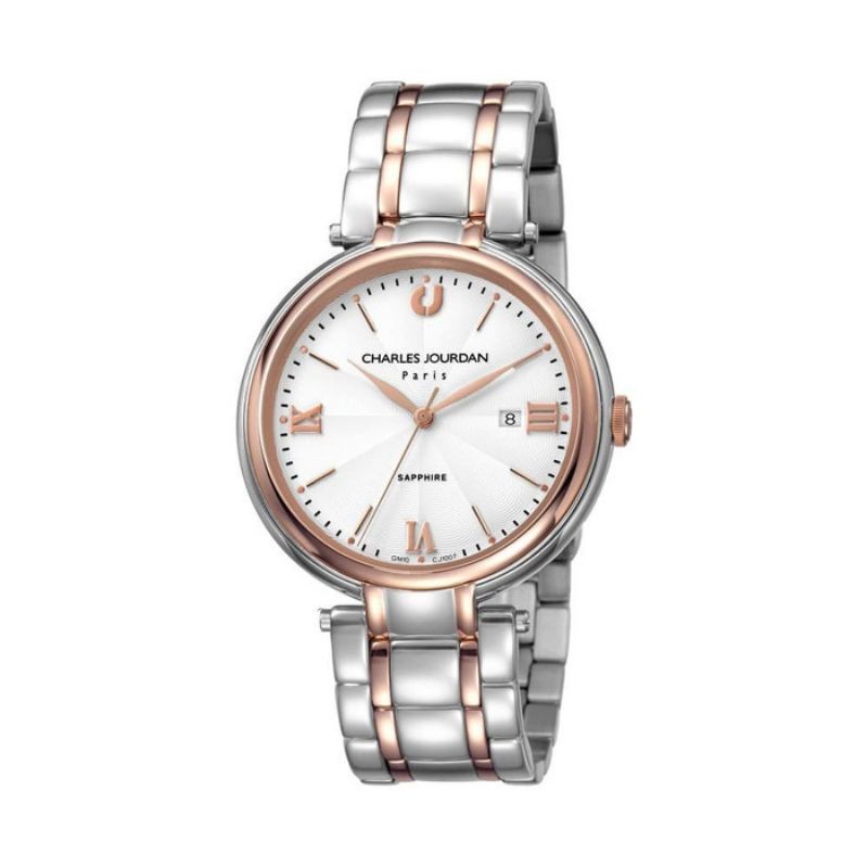 STAINLESS STELL JAM TANGAN ORIGINAL CHARLES JOURDAN CJ1007-1613G
