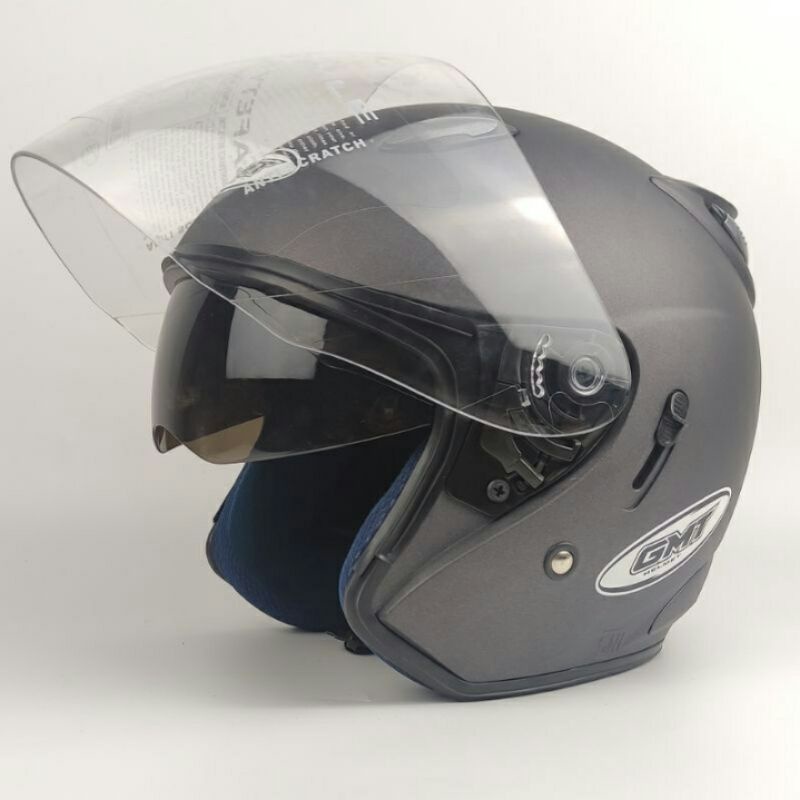 Helm Motor Half Face Double Visor GMT/Helm Centro /Helm SNI/Helm Pria Wanita Dewasa Original