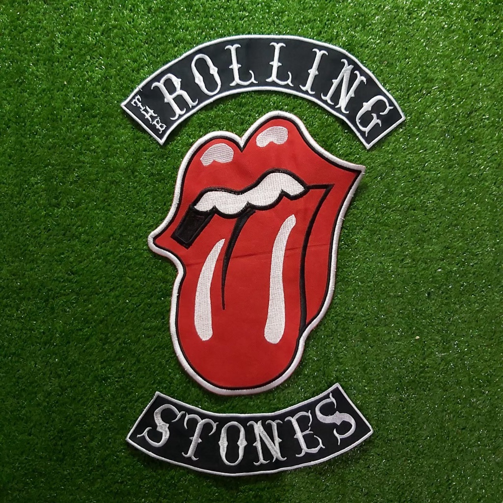 Backpatch Patch Bordir Besar Emblem Jaket Punggung Motif Band Patch Music Patch The Rolling Stone