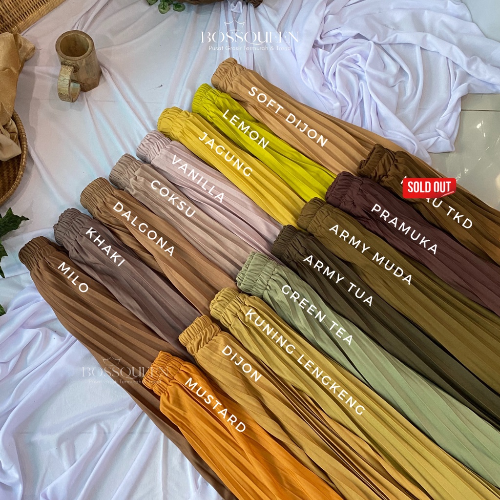 Rok plisket panjang/rok kerja rempel muslimah/rok premium jumbo / Rok Wanita / Rok Korea