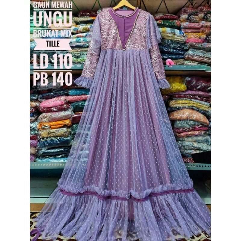 GAMIS BRUKAT MIX TILE DOT GAMIS COUPLE IBU ANAK