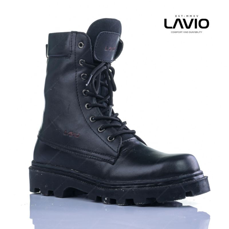 Lavio AX7 Sepatu Safety Boots Kulit Asli Original Terlaris Ujung Besi