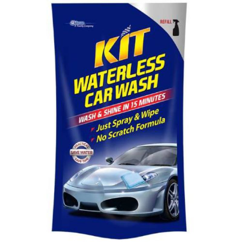 Kit Waterless Car Wash Refill Pouch 500 Ml Sabun Cuci Mobil Motor Tanpa Air 500Ml Kemasan Pouch