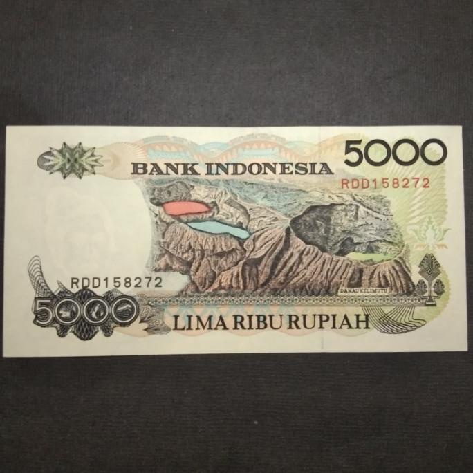 Jual Buruan Beli] Satu Lembar Uang Kuno 5000 Rupiah Sasando Tahun 1992