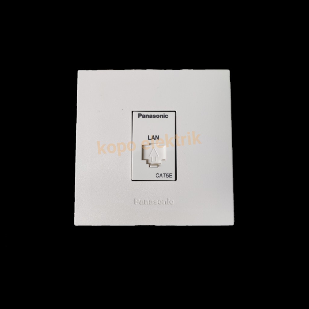Panasonic Outlet Data CAT5E Tanam Inbow Style White Minimalis