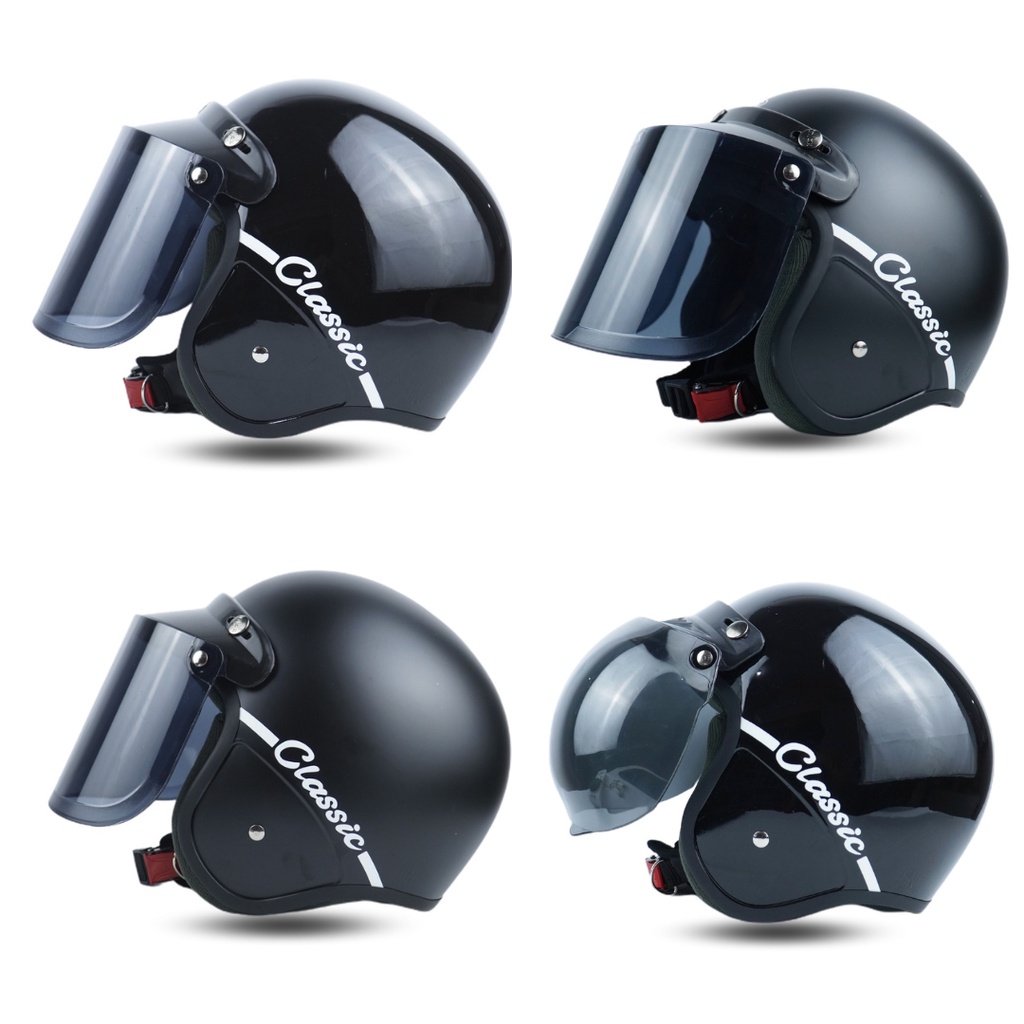 Helm Bogo Murah Dewasa Pria Wanita Motor Sni Promo Kekinian Viral Kaca Datar