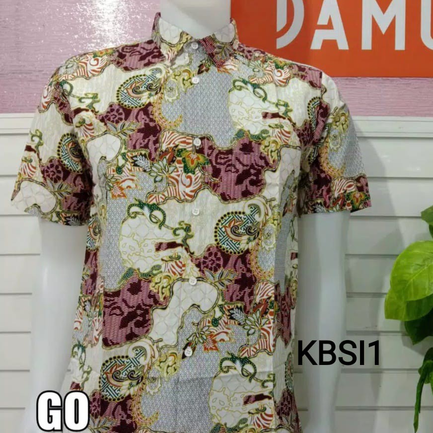 bego KBSI DAMOR (CRESSIDA) KEMEJA BATIK LENGAN PENDEK PRIA REGULER Baju Batik Cowok