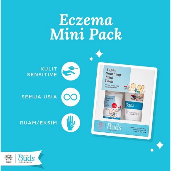 Buds Soothing Organics For Sensitive Skin Eczema Mini Pack