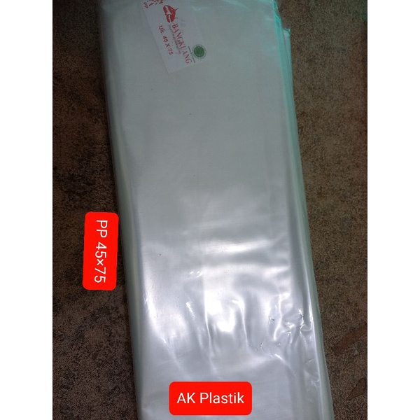 Plastik PP kaca merk bengkuang uk 45×75