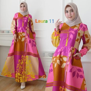  Baju  Dress Gamis  Wanita  cewek Muslim Gamis  Plisket Terbaru  