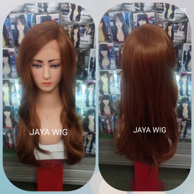 Lace Wig Panjang Rambut Palsu Wanita Panjang 50cm