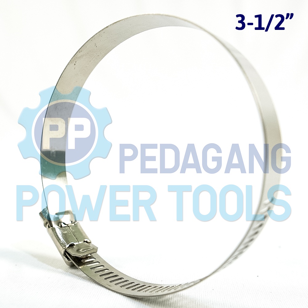 BISON SATUAN KLEM SELANG 3-1/2&quot; INCH STAINLESS STEEL HOSE CLAMP CINCIN