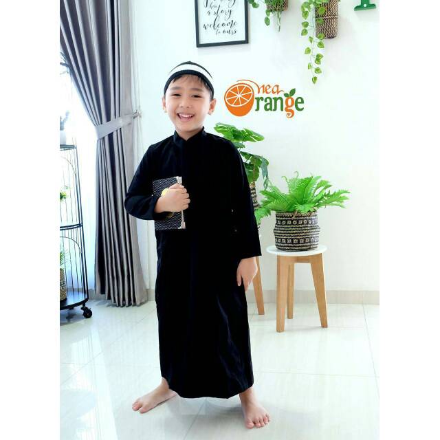 Gamis anak laki laki Nea Orange