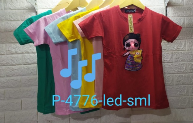 PROMO LIVE SHOPEE KAOS LED ANAK MOTIF CAMPUR CEWE COWO KHUSUS LIVE SHOPEE