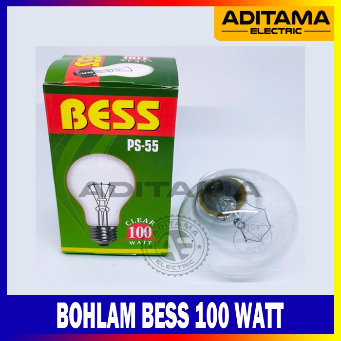 LAMPU BOHLAM BESS 100 WATT 100W / LAMPU PIJAR BESS 100W 100WATT