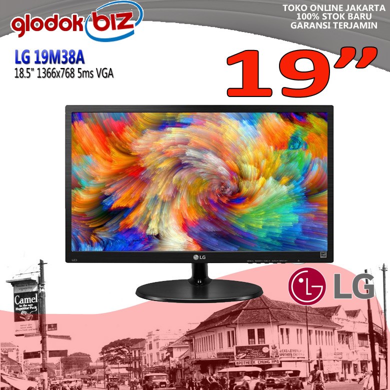 Monitor LED LG 19M38A-B 19"