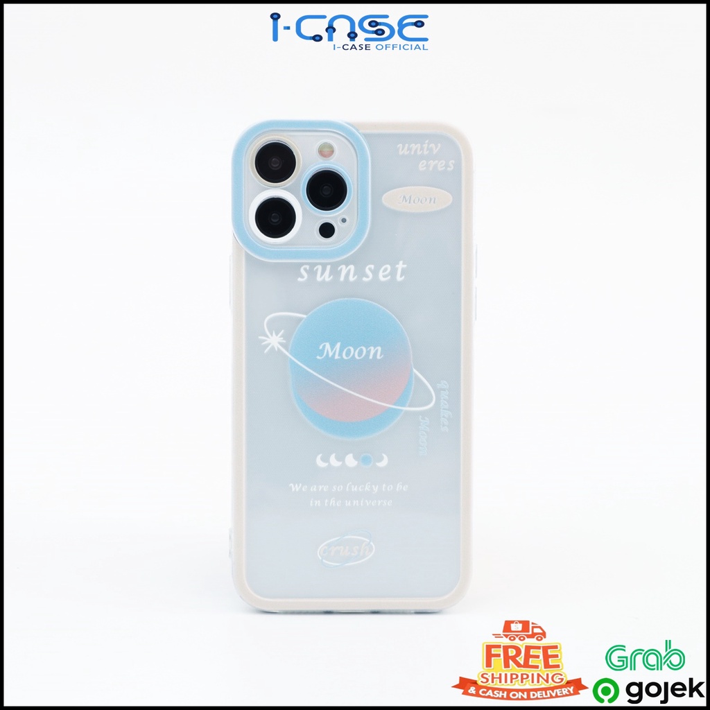 Sunset Sunrise Clear Moon Soft Case Full Lens Cover iPhone 7 8 SE 7+ 8+ X XR XS 11 12 13 MINI PRO MAX