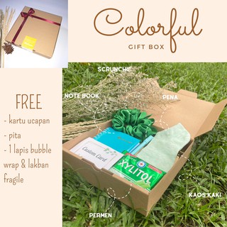 COLORFUL gomy.id gift box hampers kado hadiah ulang tahun pacar teman