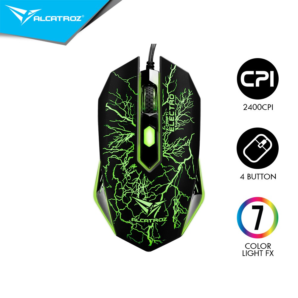 Alcatroz X-Craft Classic Electro Gaming Mouse RGB