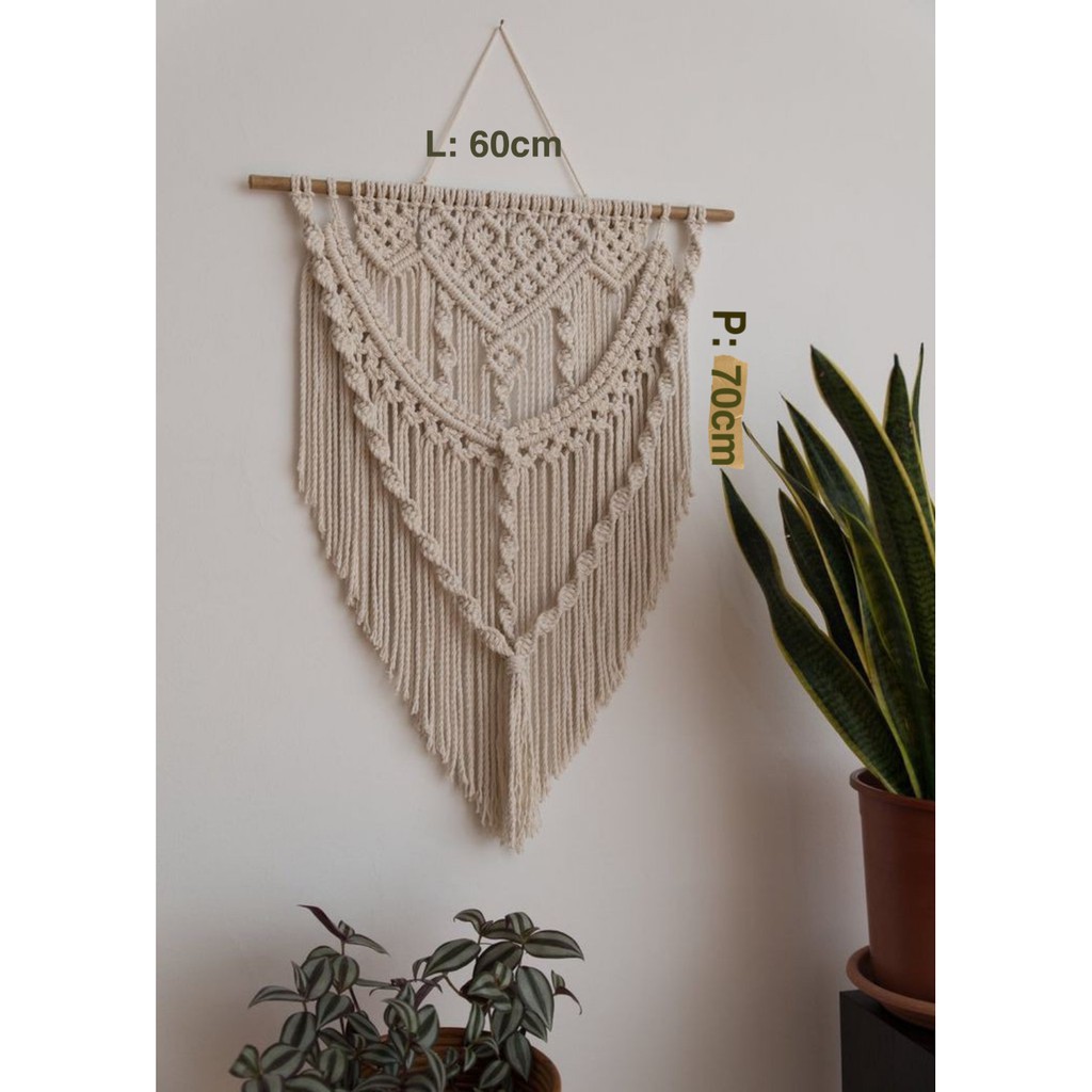 Makrame hiasan dinding macrame  wall hanging Shopee 